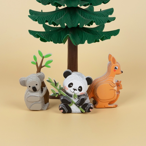 [캐스비]아트스쿨 팝피입체만들기 세계동물5종(1211set)  (종류 선택 가능)