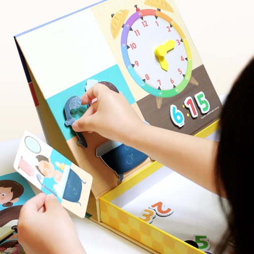 [아리아띠] 틱톡 텔링더타임 시계 학습 놀이