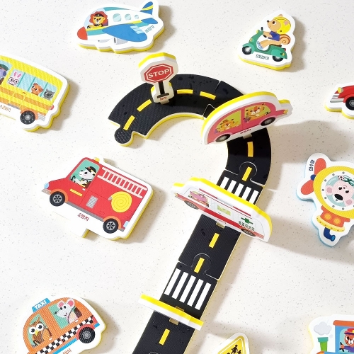 [아리아띠] 물놀이 스티커 4종 택1 동물 바다 보물섬 탈것