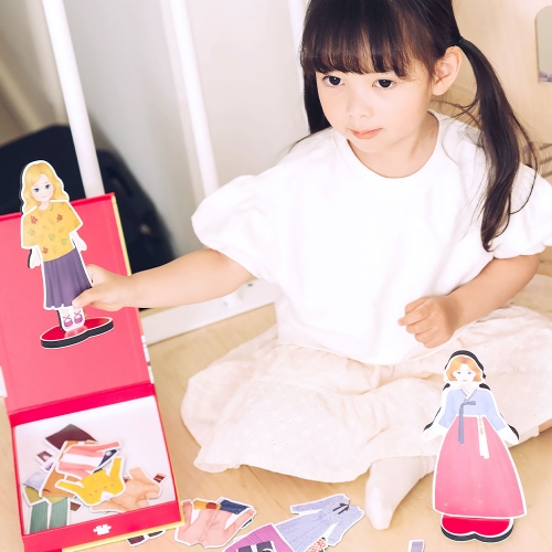 [아리아띠] 로이&나나 인형옷갈아입히기 자석 코디놀이 역할놀이