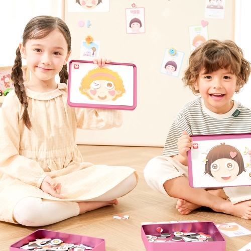 [아리아띠] 토닥토닥 감정놀이 50가지 카드 표정 자석놀이