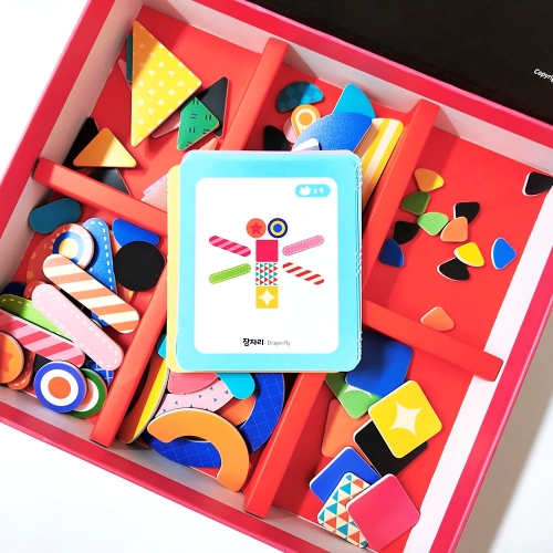 [아리아띠] 패턴칩블록 자석놀이