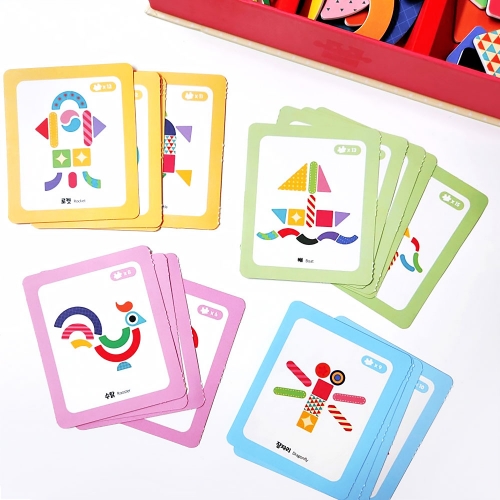 [아리아띠] 패턴칩블록 자석놀이