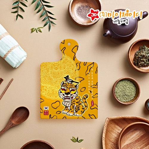 한국 민속 민화 k 한류 냄비받침 k컬쳐 디자인 컬랙션 답례품 선물용 도자기 받침