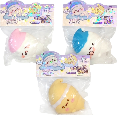 쿨쿨 꿈나라 말랑이 모찌 주물럭 스퀴시 (6개)