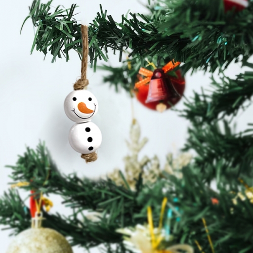 [탑키드] 눈사람 원형 나무구슬 비즈(약16mm 10개입)