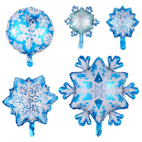 겨울 눈송이 풍선(5개)