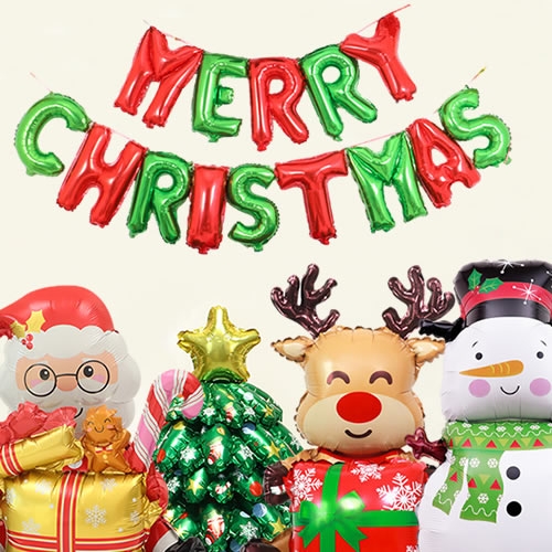 크리스마스 알파벳 가랜드 풍선