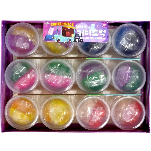 아이스 커피트럭 슬라임 액체괴물 촉감놀이 (12개)