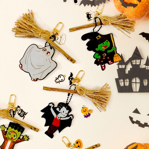 할로윈키링만들기 마녀빗자루키링(5세트)