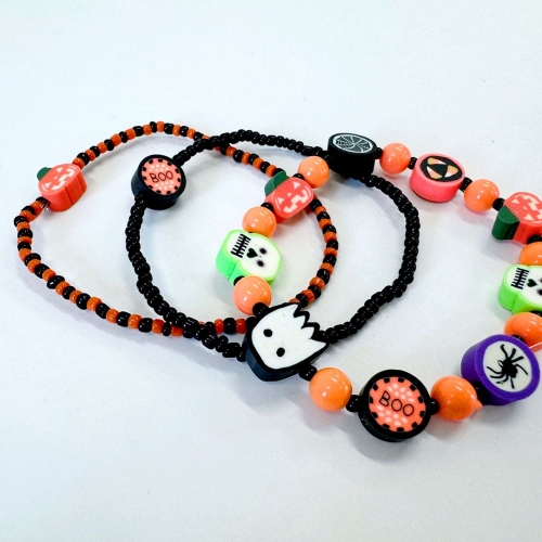 할로윈비즈키트 폴리머비즈할로윈팔찌(5세트)