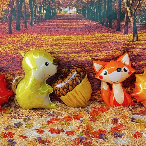 [파티붕붕] 가을 배경 세트 10 / 유치원 가을 행사 포토존 장식 어린이집 단풍 환경구성 소품