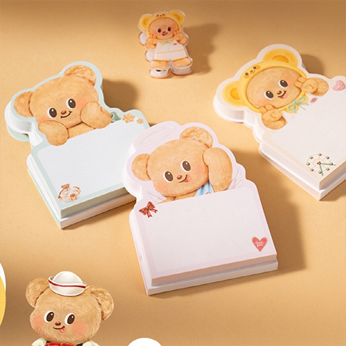 [델리] HY208 버터베어 큐티 점착 메모지 80매