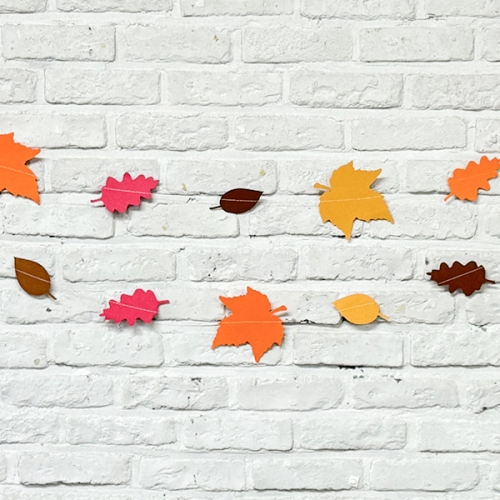 [파티붕붕]가을숲 낙엽 가랜드 / 가을 낙엽 가랜드 단풍잎 교회 추수감사 파티 장식 용품