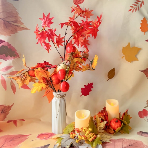 [파티붕붕] 감 나뭇가지 / 가을 감나무 가지 모형 인조 홍시 어린이집 오렌지데이 행사 소품