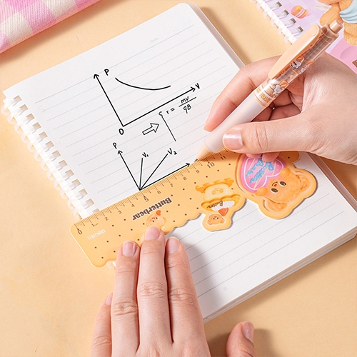 [델리] HY125 버터베어 캐릭터 플랙시블 자 15cm