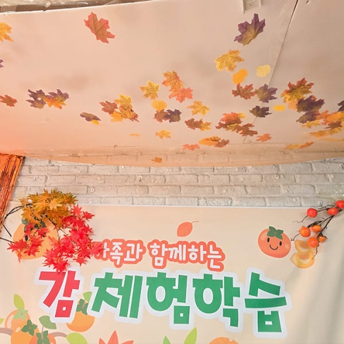 [파티붕붕] 가을 배경 세트 09 / 가을 부모 참여수업 현수막 가을 감체험 보드 포토존 풍선 장식