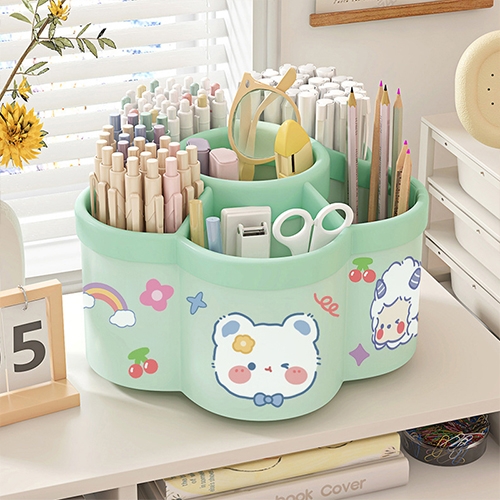 [아트필드] 파스텔 회전 대용량 펜꽂이 (꾸미기 스티커 증정)