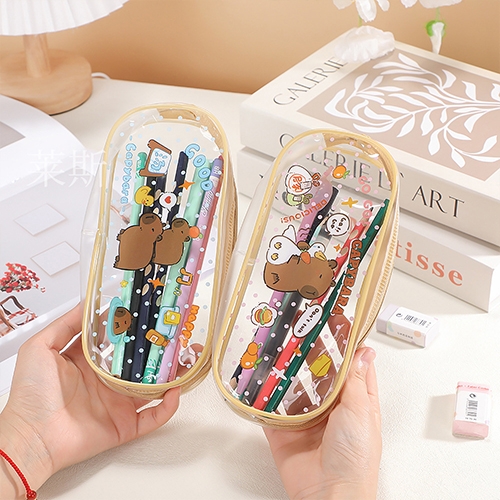 [아트필드] 카피바라 투명 필통