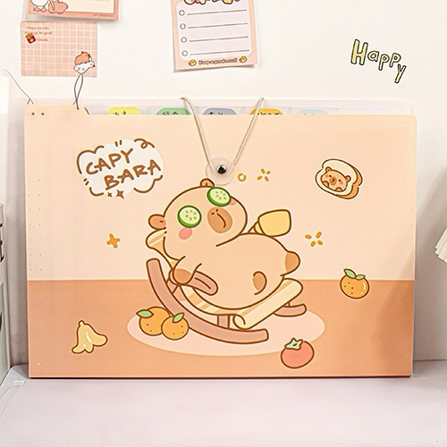 [아트필드] 카피바라 12단 아코디언 파일