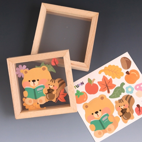 [아이디몬] 가을 액자꾸미기세트 (가을 스티커)