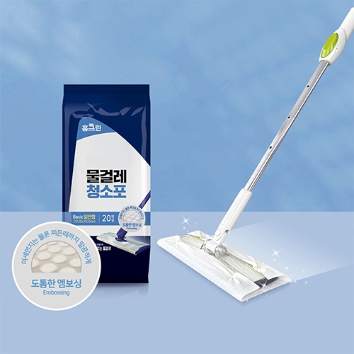 [홈크린] 막대걸레 물걸레 청소포 20매
