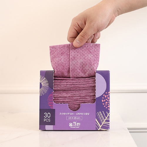 [홈크린] 뽑아쓰는 일회용 수세미 박스타입 30매