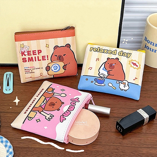 [아트필드] 카피바라 가죽 사각 파우치