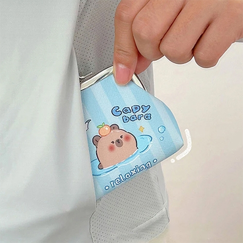 [아트필드] 카피바라 똑딱이 동전지갑