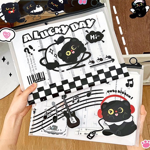 [아트필드] 쿠키냥 A4 슬라이딩 파일