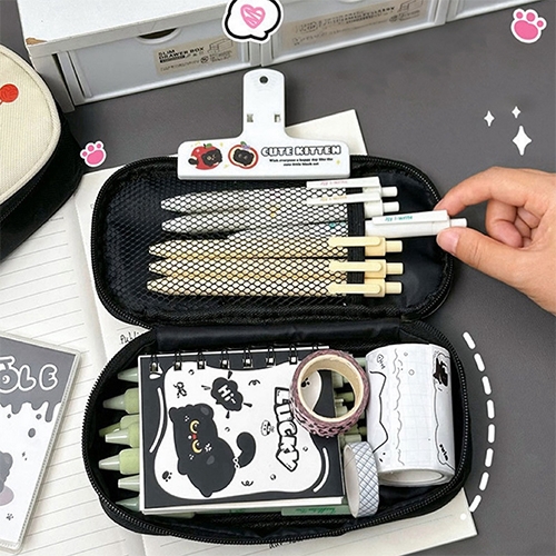 [아트필드] 쿠키냥 캔버스 필통