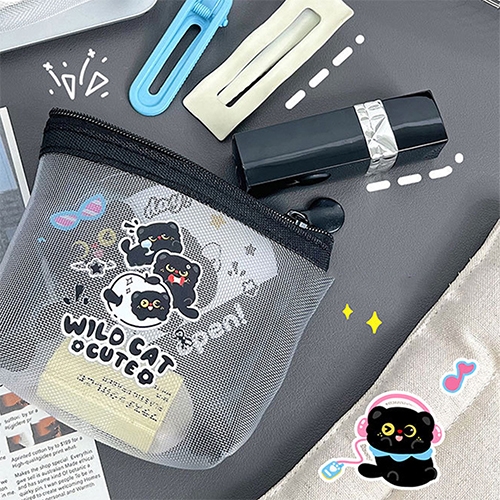 [아트필드] 쿠키냥 미니 매쉬 파우치