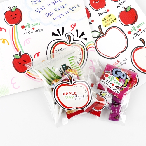 메이크문구 애플데이 무광스티커