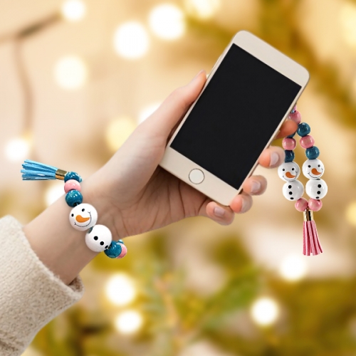 [탑키드] 크리스마스 눈사람 나무 비즈 팔찌 키링 만들기