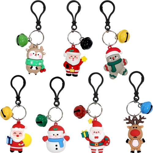 크리스마스 랜덤 키링 열쇠고리 키체인 (12개)