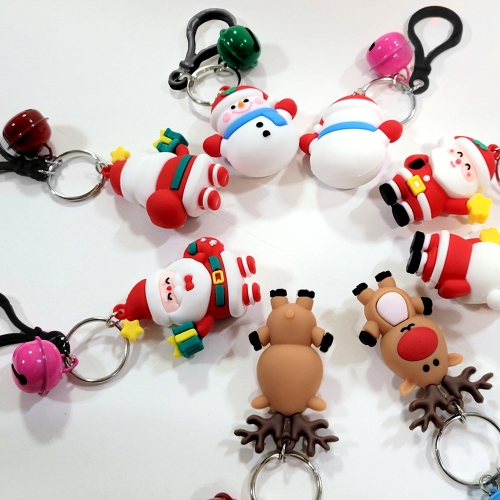 크리스마스 랜덤 키링 열쇠고리 키체인 (12개)