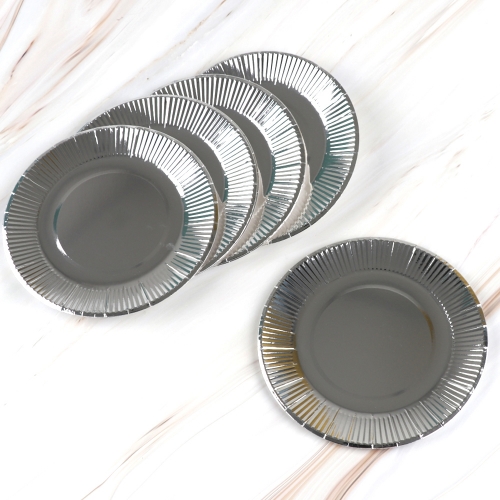 메이크문구 칼라종이접시 금색/은색