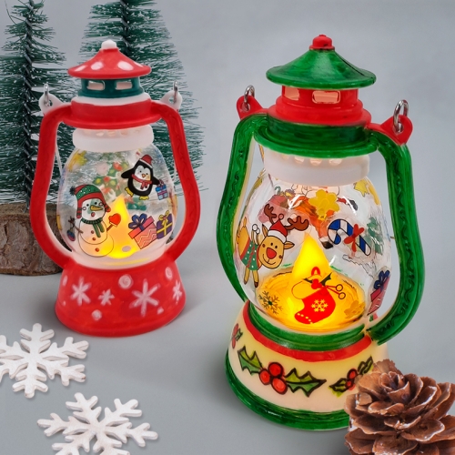 [탑키드] 겨울 크리스마스 캠핑 LED 미니 랜턴 꾸미기