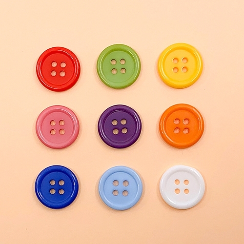 [대원피앤피] 플라스틱 단추 18mm 원형(3종 택1/부자재/비즈공예)