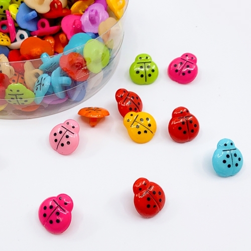 [대원피앤피] 플라스틱 단추 13mm 무당벌레(2종 택1/부자재/비즈공예)