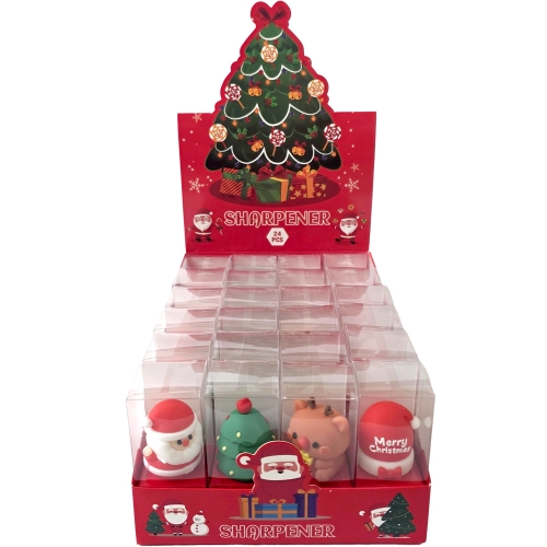 귀욤뽀짝 크리스마스 연필깎이 (24개)