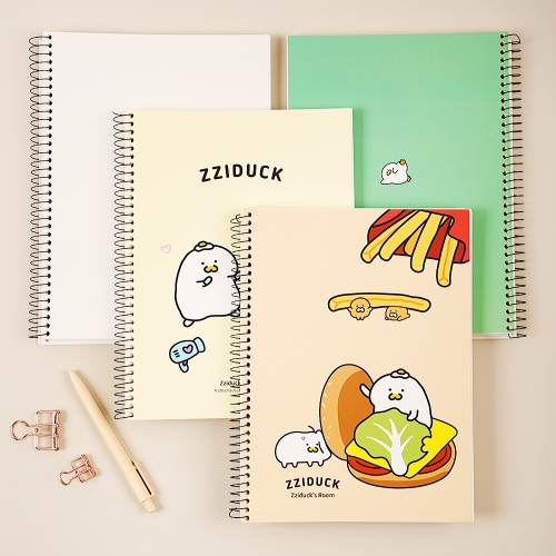 찌덕이 무지 연습장 스프링 무선노트 공책