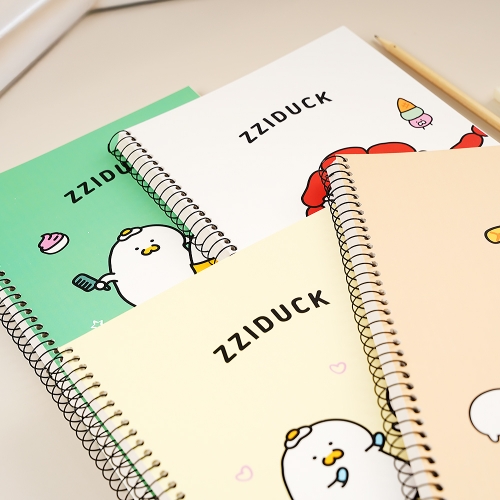 찌덕이 무지 연습장 스프링 무선노트 공책