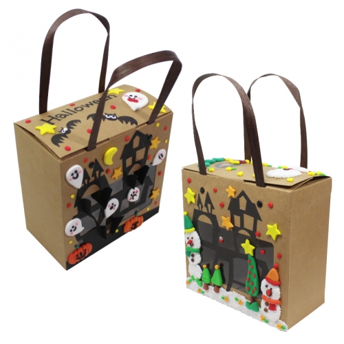 크라프트 투명창 가방 단품