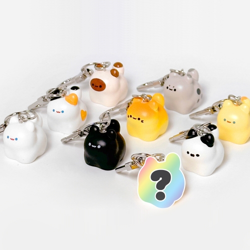 랜덤 식빵 고양이 키링 (22개)