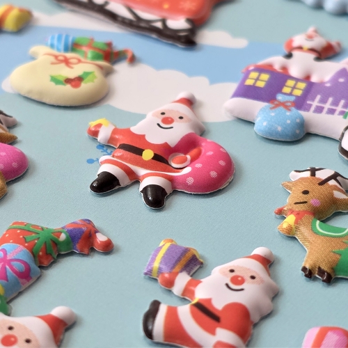 크리스마스 소프트 볼록 스티커 (8개)