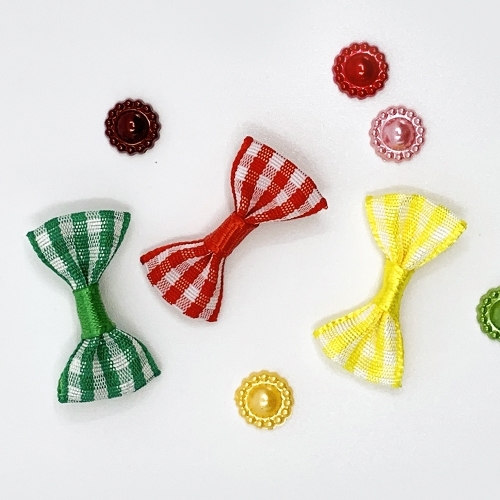 [대원피앤피] 타이리본 체크(9종 택1/부자재/리본장식)