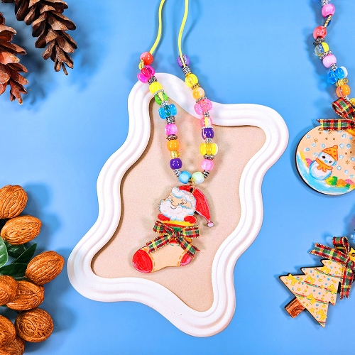 [만꾸] 크리스마스 우드 목걸이