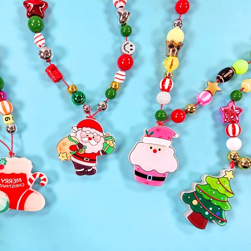 [만꾸] 크리스마스 LED 목걸이