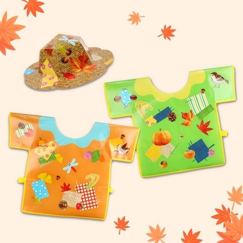 [오늘놀이] 가을 허수아비 의상 꾸미기(역할놀이/계절 스티커 포함/KC인증)